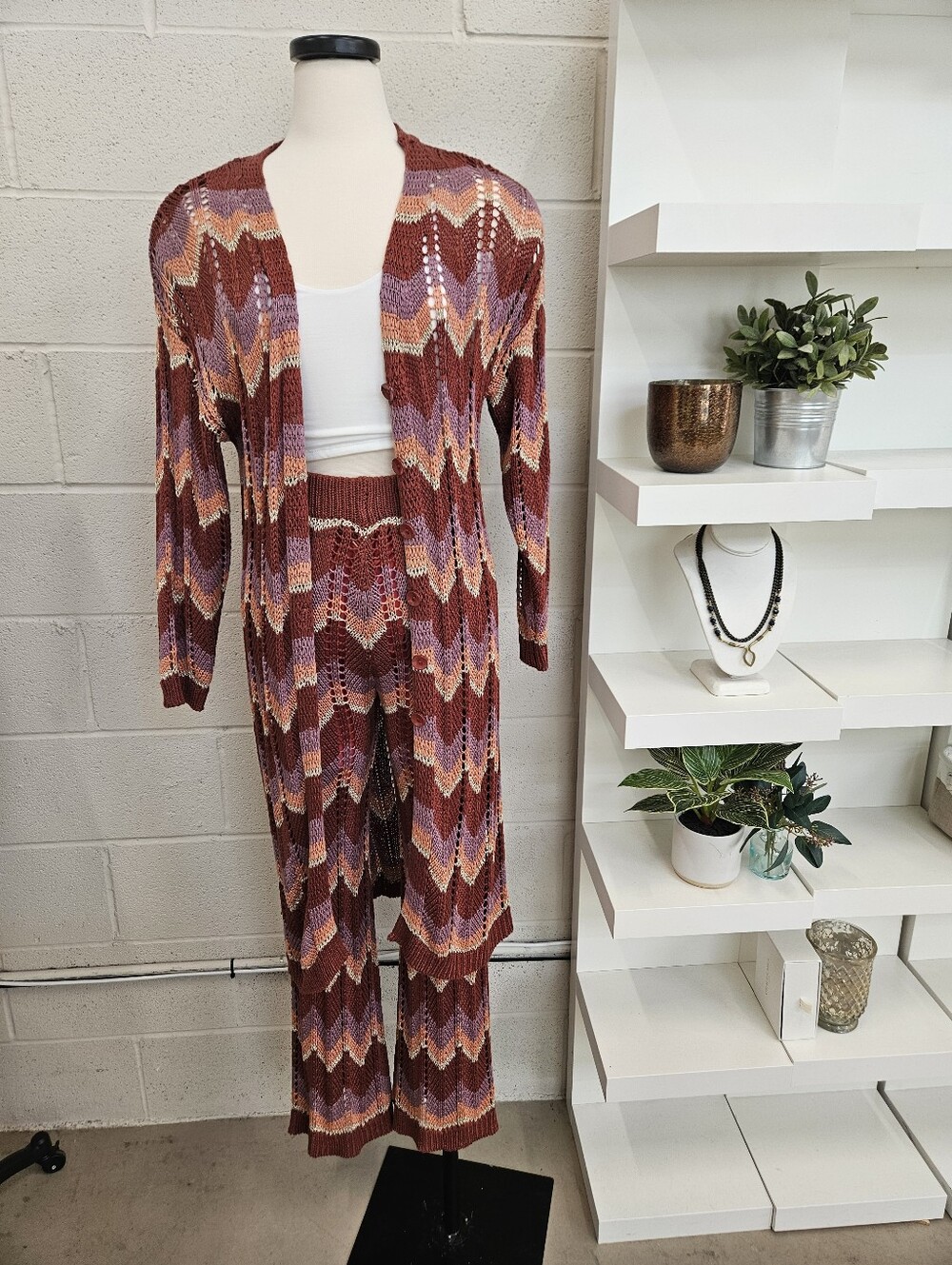 Zig Zag Duster Cardigan